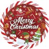 Papír tányérok - Merry Christmas 23 cm 6 db