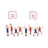 Set figúrok na tortu - Basketball 10 ks