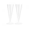Plastové poháre na šampanské 120 ml 10 ks