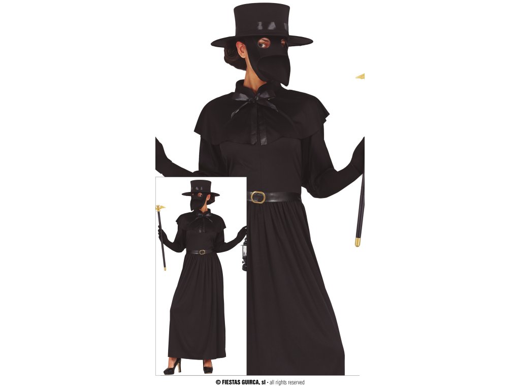 Kostium damski - Lekarz zadżumionych, doktor plagi