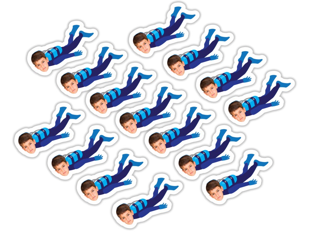 Personalizowane konfetti - Niebieskie urodziny