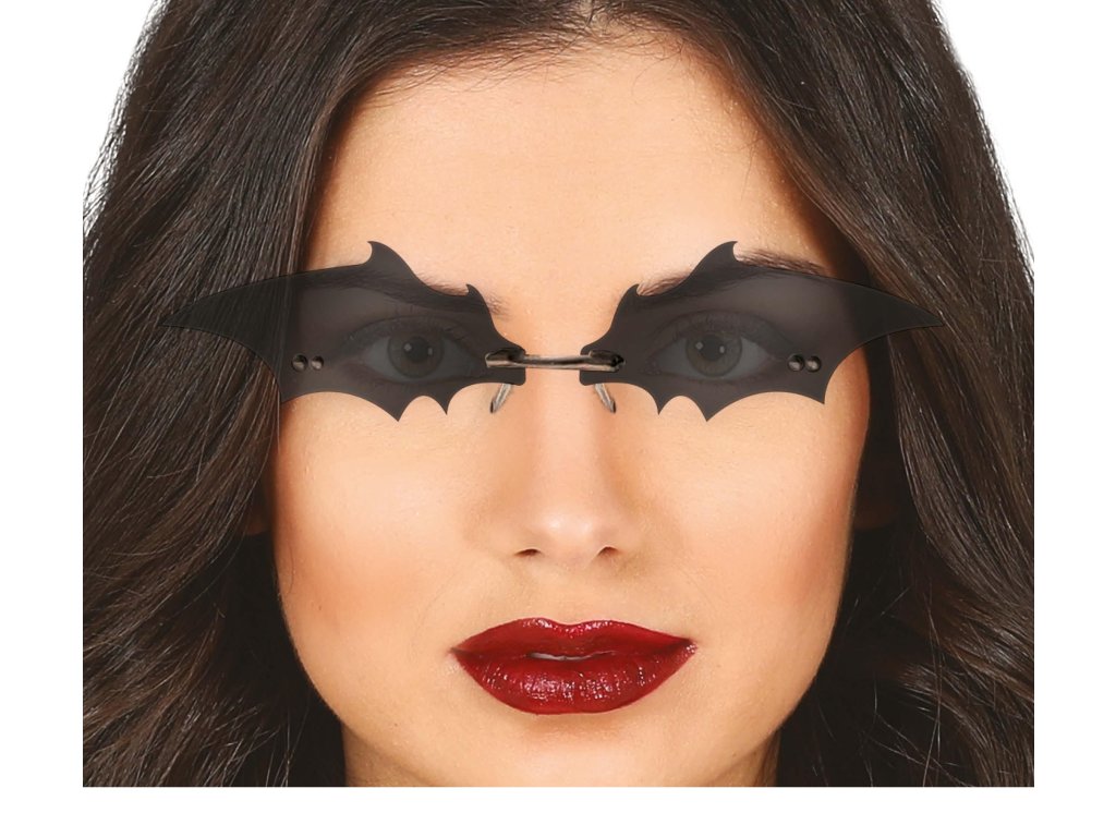 Okulary w kształcie nietoperza