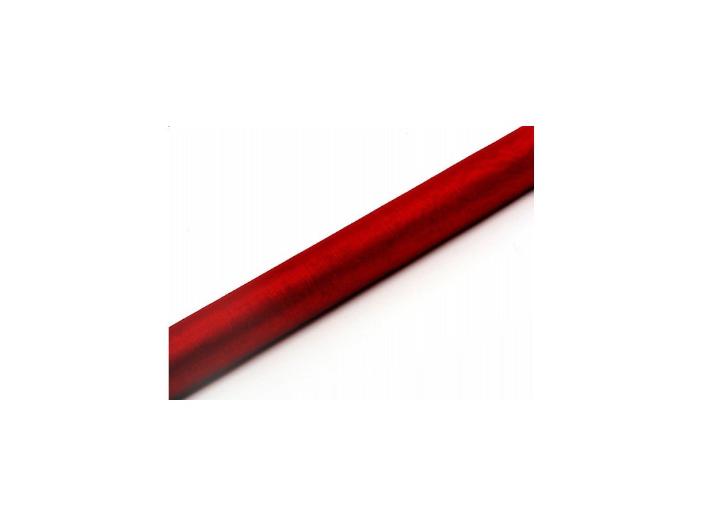 Organza czerwona 36cm x 9m
