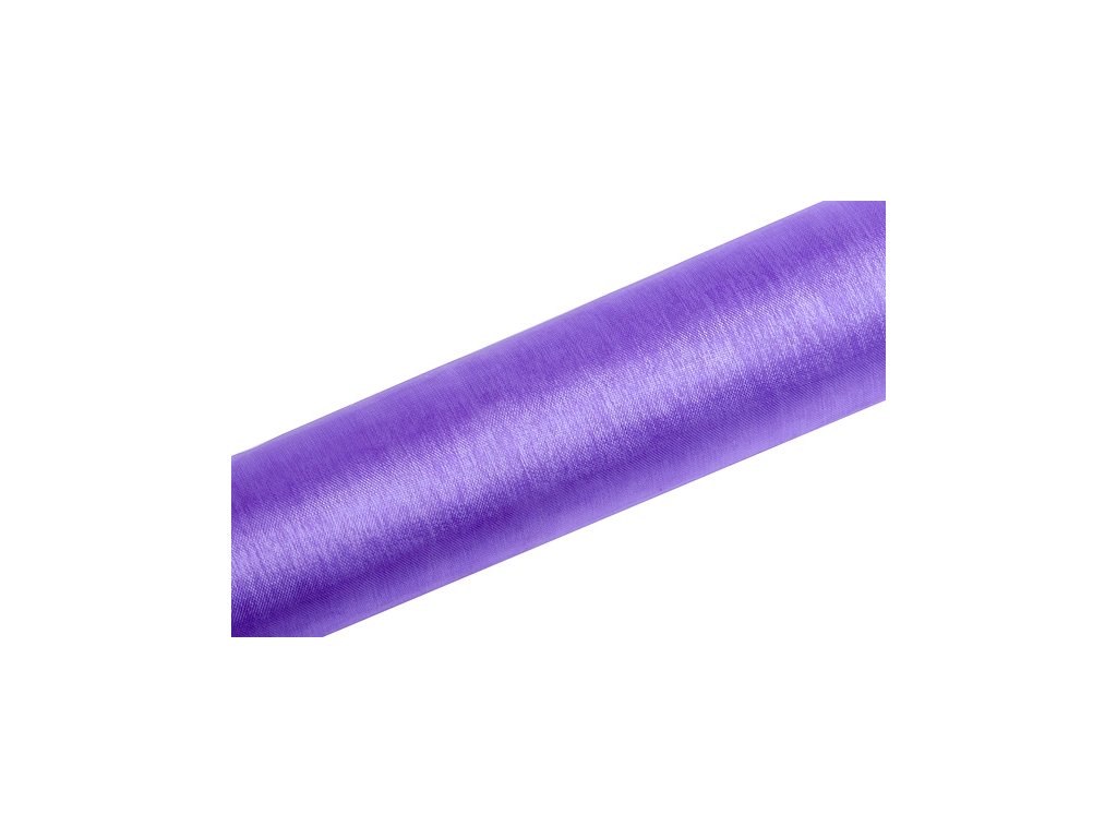Organza liliowa 16cm x 9m