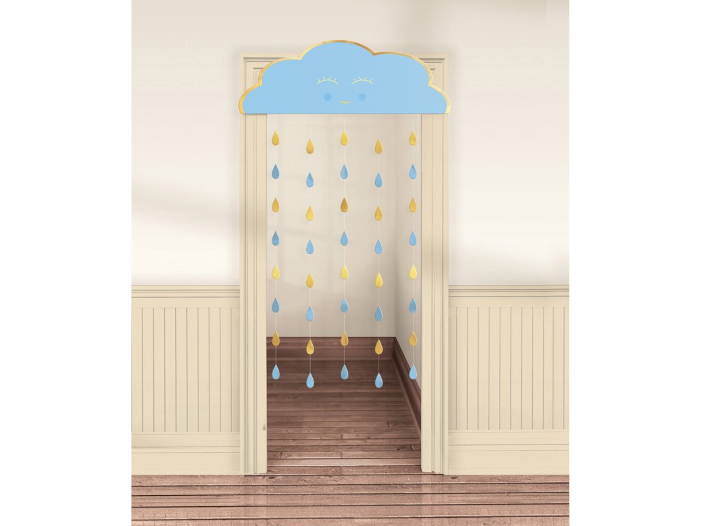 Wisząca dekoracja - niebieska chmurka