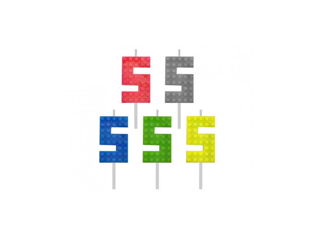 Świeczka urodzinowa - Lego 5