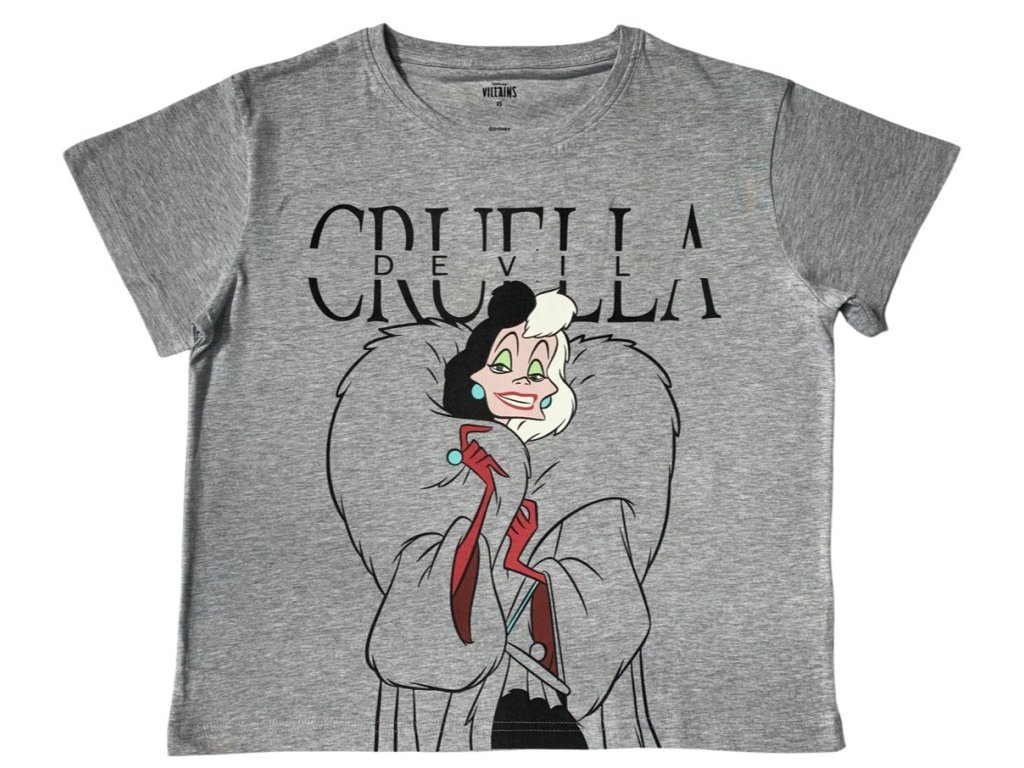 Koszulka damska - 101 Dalmatyńczyków szara