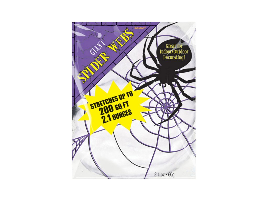 Pajęczyna dekoracyjna - biała 60 g