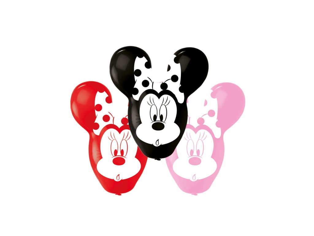 Balony lateksowe - Minnie 4 szt., 55,8 cm