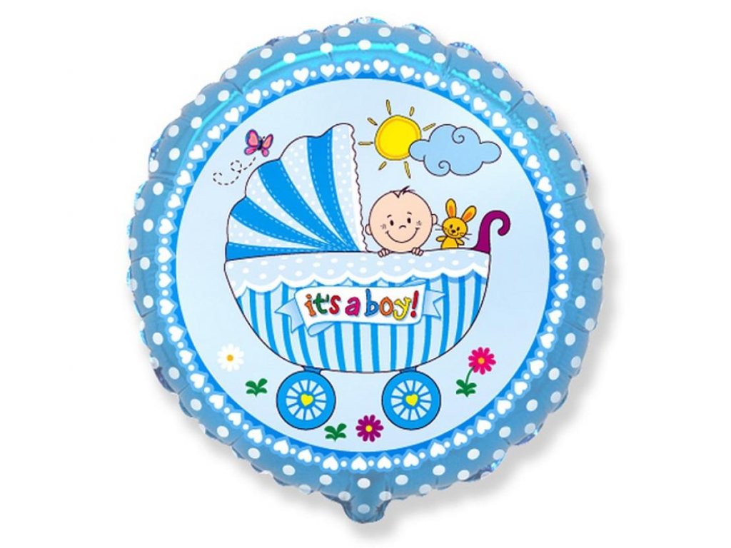 Balon foliowy - It´s a boy, 48 cm