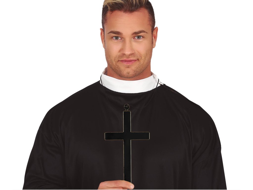 Czarny krzyżyk 22 cm