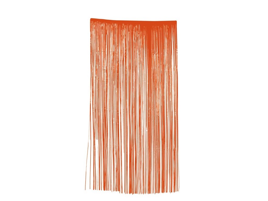 Zasłona/kurtyna imprezowa - pomarańczowa 100 x 200 cm