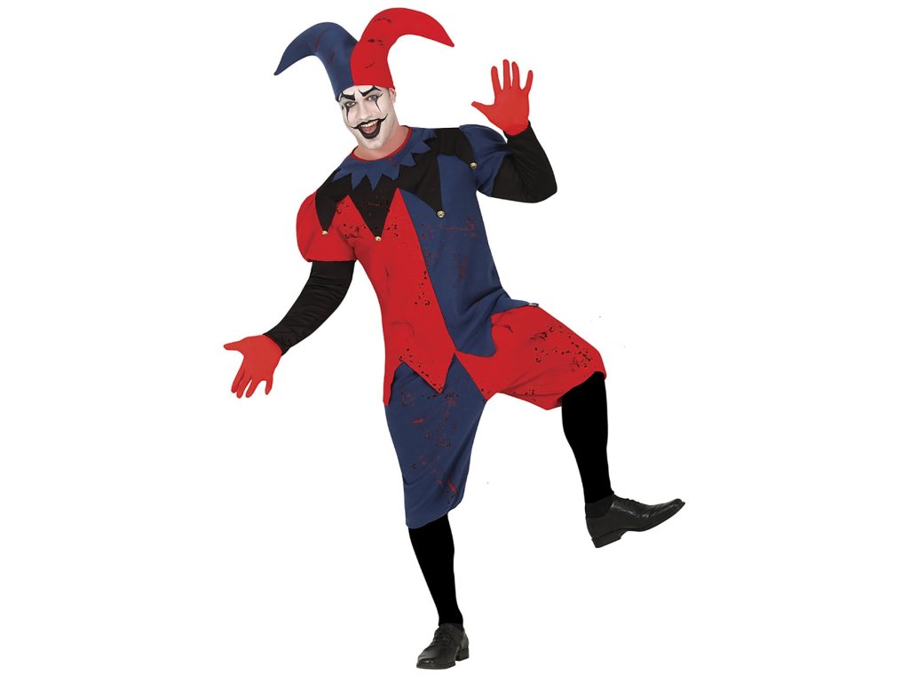 Kostium męski - zakrwawiony błazen