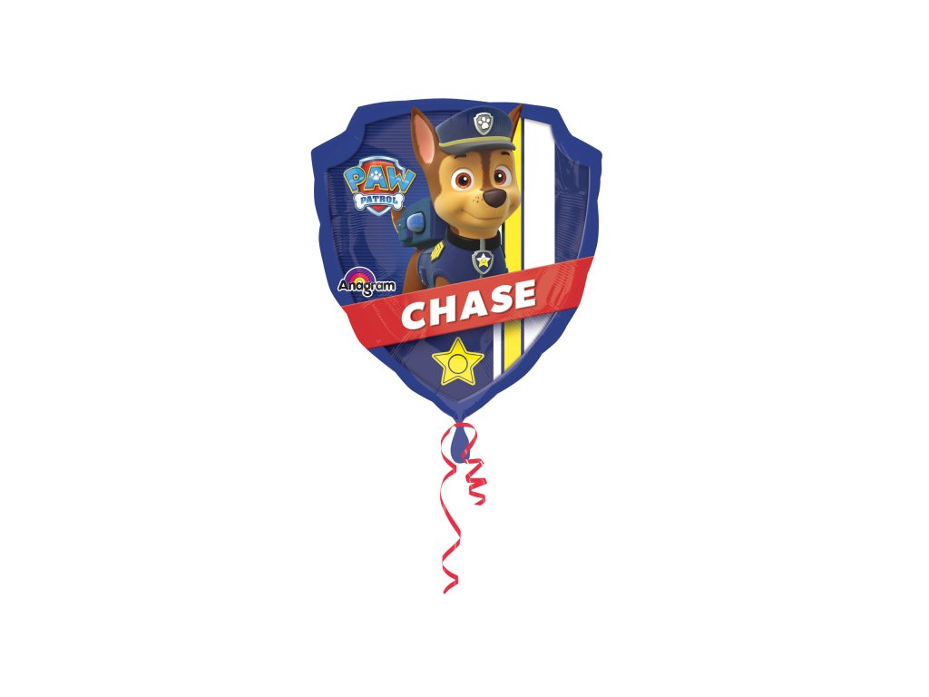 Balon foliowy - Paw Patrol, Chase 63 x 68 cm