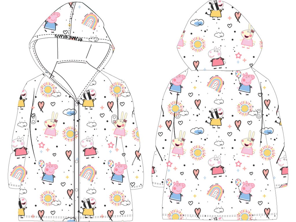 Płaszcz przeciwdeszczowy dziewczęcy - Peppa Pig