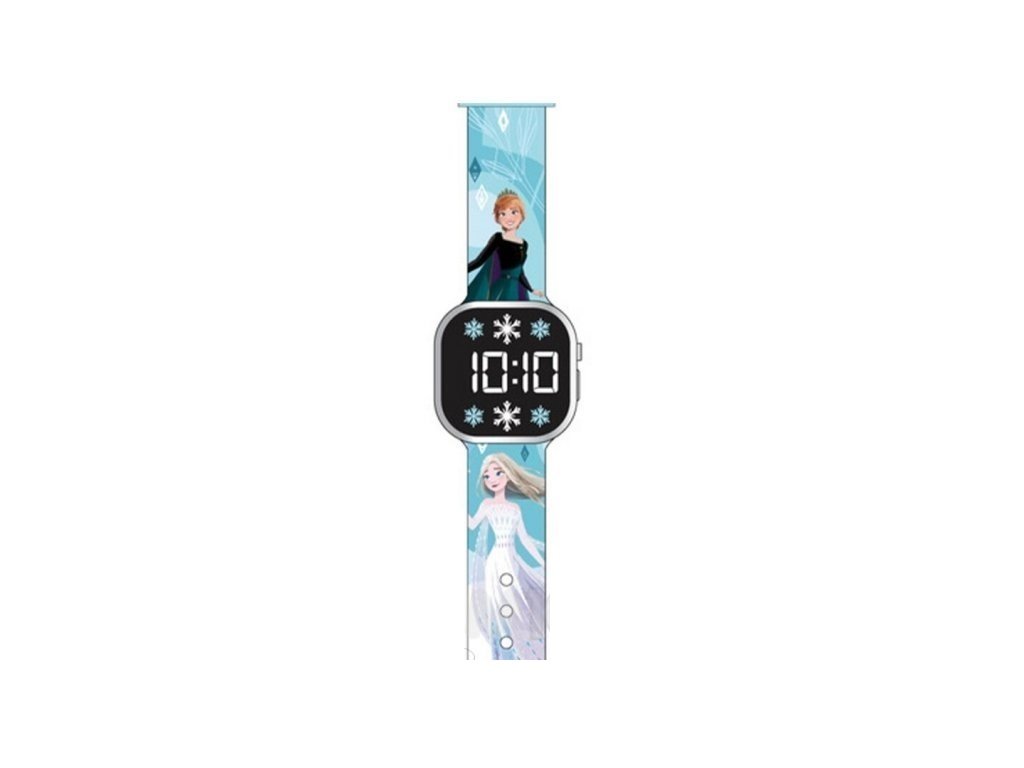 Dziecięcy cyfrowy zegarek na rękę led - Frozen