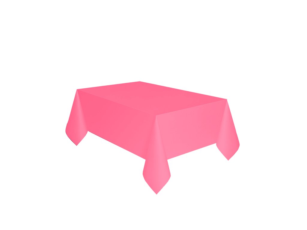 Obrus różowy papierowy 137 x 274 cm