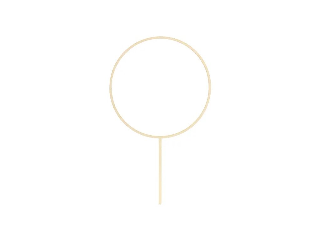 Drewniany topper na tort - krąg