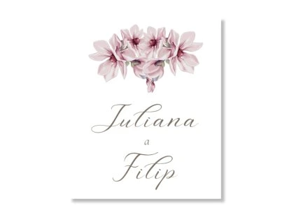 Visačka na darček - Magnólia