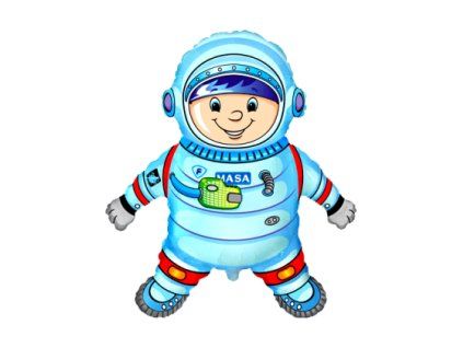 Fóliový balón - Modrý kozmonaut