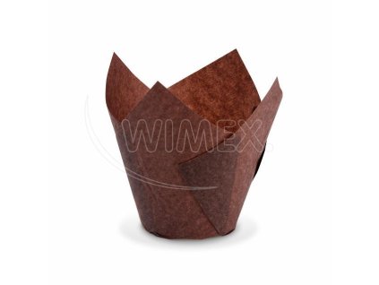 99319 tulipanovy cukrarsky kosicek pap hnedy 50 x 85 mm 16 x 16 cm 100 ks
