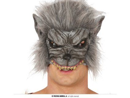 Latexová polomaska - Vlk