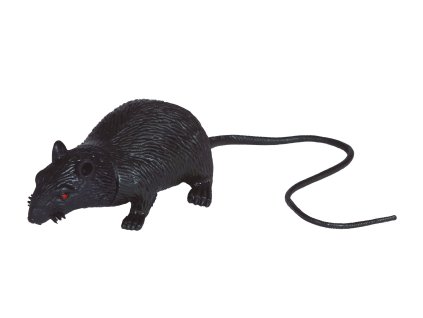 95650 dekoracia cierny potkan 15 cm