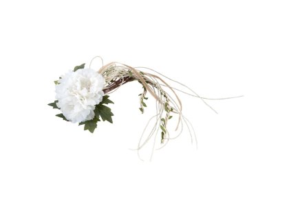 bunch of 3 ivory peonies 15cm x 10cm x 40cm (1)