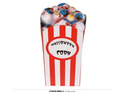 Popcorn krabica s očami 9 x 8 x 16 cm