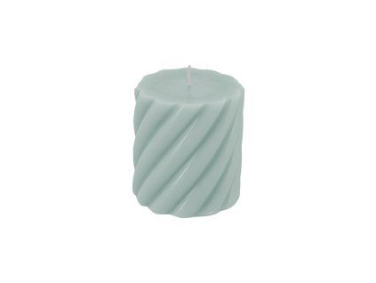 Sviečka špirála - Sage green 7 x 7,5 cm