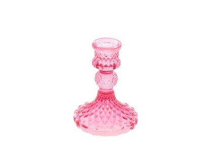 raspberry candle holder dia 8cm x 10 5cm
