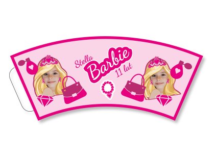Personalizowane kubki papierowe 6 szt - Barbie