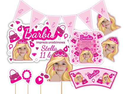 Spersonalizowany zestaw urodzinowy - Barbie