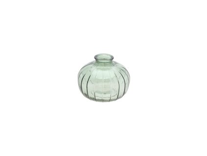 sage green glass vase bari dia 11cm x 8 5cm