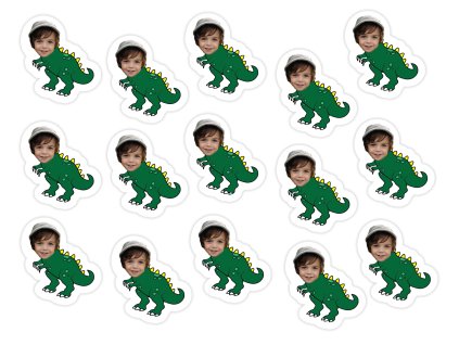 Personalizované konfety -  Dinosaury