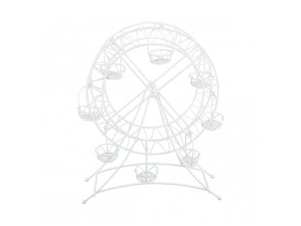 grande roue metal blanc 27cm x 25cm x 35cm
