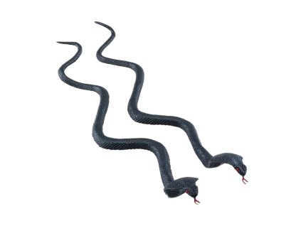 set of 2 black cobras 35cm