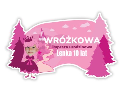 Personalizowana podkładka pod talerz - Różowe urodziny