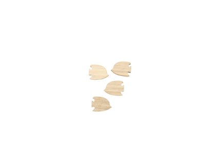 set 12 wooden fishes 3cm x 2 4cm x 0 7cm