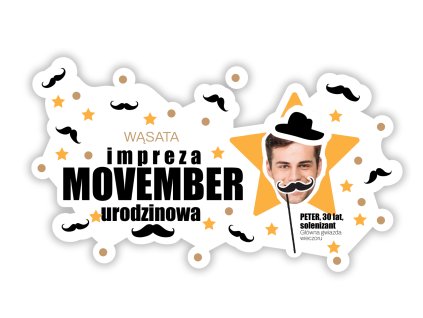 Personalizowana podkładka pod talerz - Movember