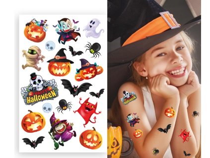 95581 sada detskych halloweenskych tetovani