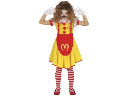 Detský kostým - McDonald Klaun (Rozmiar - dzieci M: 115-123 cm)