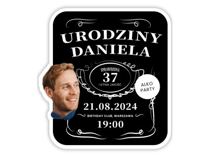 Spersonalizowane zaproszenia 6 szt - Jack Daniel´s