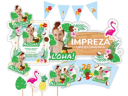 Spersonalizowany zestaw urodzinowy - Aloha