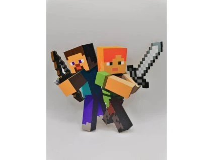 Magnetka na tortu - Minecraft postavičky