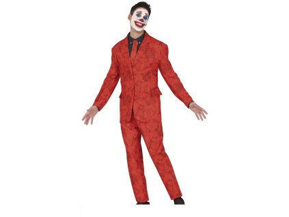 Pánsky kostým - Joker červený (Rozmiar - dorosły S)