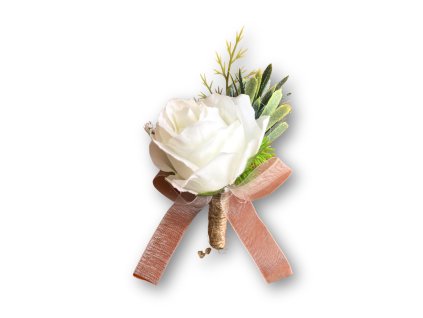 Svadobné pierko - Vintage biele 1 ks