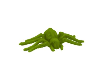 araignee effet mousse 22cm x 13cm x 4cm