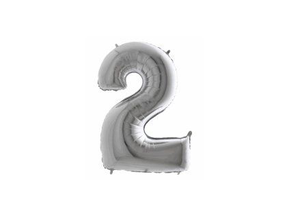 Balón číslo 2 malé strieborné 35 cm