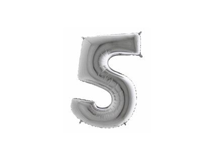 Balón číslo 5 malé strieborné 35 cm